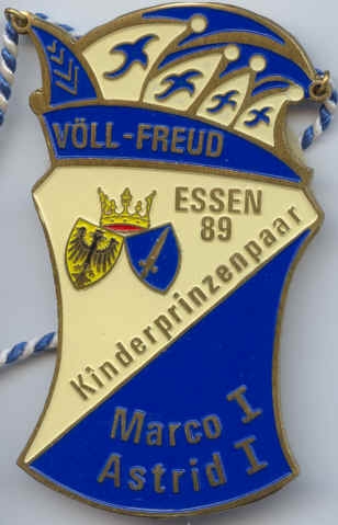 Kinderprinzenpaarorden Marco I. & Astrid I., 1989 